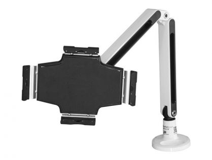 StarTech.com Desk-Mount Tablet Arm - Articulating Tablet Mount - For 9" to 11" Tablets - iPad or Android Tablet Holder - Lockable - Steel - Mounting kit - adjustable arm - for tablet - plastic, steel - white - screen size: 9"-11" - desk-mountable - TAA Co