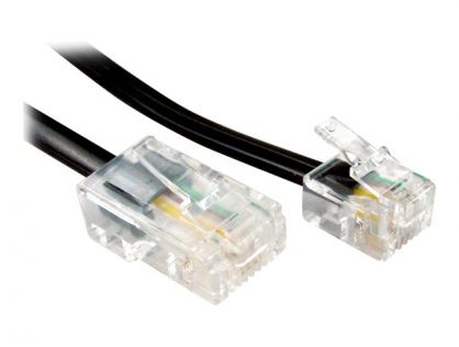 10MTR RJ45 - RJ11 BLACK CABLE