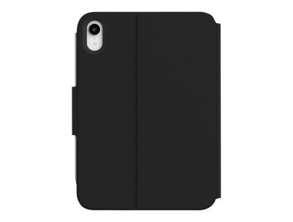 Incipio SureView - Flip cover for tablet - polycarbonate, textured polyurethane - jet black - for Apple iPad mini (6th generation)