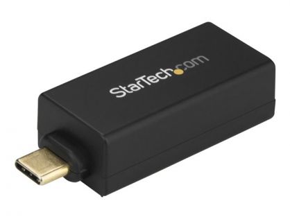 StarTech.com USB C to Gigabit Ethernet Adapter, 1Gbps NIC USB 3.0/USB 3.1 Type C Network Adapter, 1GbE USB-C to RJ45/LAN Port, Thunderbolt 3 Compatible, Windows, MacBook Pro, Chromebook - USB C to Ethernet (US1GC30DB) - Network adapter - USB-C - Gigabit E