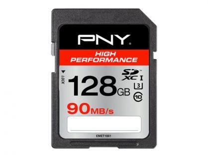 PNY High Performance - flash memory card - 128 GB - SDXC UHS-I