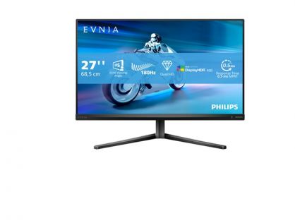 Philips Evnia 5000 27M2N5500 - LED monitor - gaming - 27" - 2560 x 1440 QHD @ 180 Hz - Fast IPS - 500 cd/m² - 1200:1 - DisplayHDR 400 - 0.5 ms - 2xHDMI, 2xDisplayPort - dark slate