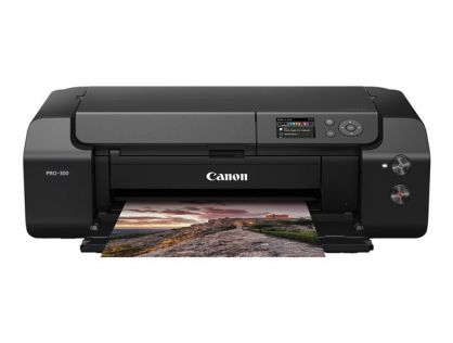 Canon ImagePROGRAF PRO-300 PRO300 PRO 300 - 13" large-format printer - colour - inkjet - A3/Ledger - up to 4.25 min/page (mono) / up to 4.25 min/page (colour) - capacity: 100 sheets - USB 2.0, LAN, Wi-Fi(n)