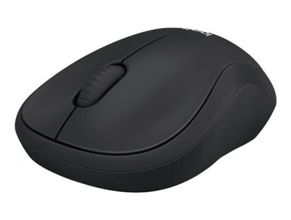 Logitech M220 Silent - Mouse - optical - 3 buttons - wireless - 2.4 GHz - USB wireless receiver - charcoal