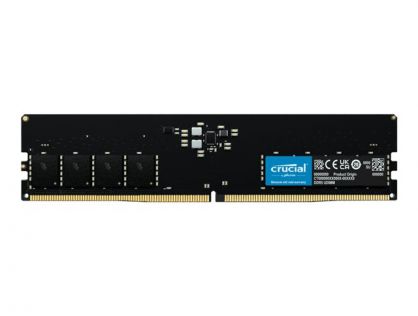 Crucial - DDR5 - module - 16 GB - DIMM 288-pin - 4800 MHz / PC5-38400 - CL40 - 1.1 V - unbuffered - non-ECC