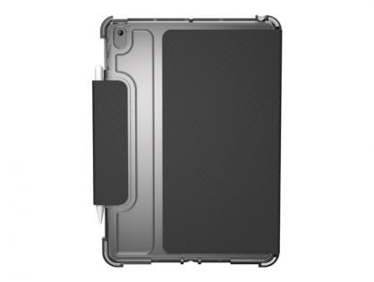 [U] Case for iPad 10.2-in (9/8/7 Gen, 2021/2020/2019) - Lucent Black/Ice - Flip cover for tablet - black, ice - 10.2" - for Apple 10.2-inch iPad (7th generation, 8th generation)