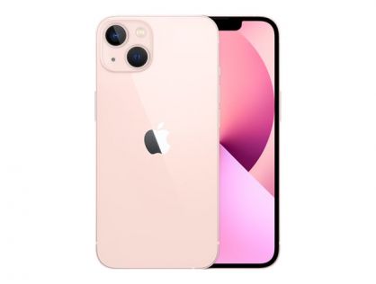 Apple iPhone 13 - 5G smartphone - dual-SIM / Internal Memory 256 GB - OLED display - 6.1" - 2532 x 1170 pixels - 2x rear cameras 12 MP, 12 MP - front camera 12 MP - pink