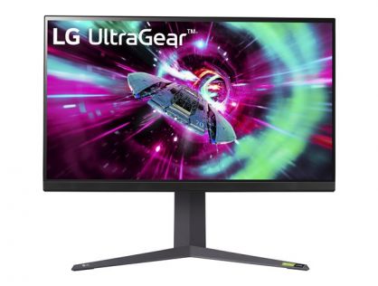 LG UltraGear 32GR93U-B - LED monitor - gaming - 32" - 3840 x 2160 4K @ 144 Hz - IPS - 1000:1 - DisplayHDR 400 - 1 ms - 2xHDMI, DisplayPort - purple grey