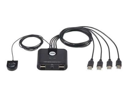 ATEN US424 - USB peripheral sharing switch - 4 x USB 2.0 - desktop - for ATEN UEH4002A