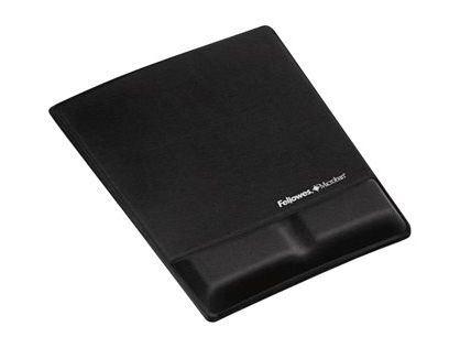 FELLOWES BLACK MOUSEPAD W/REST