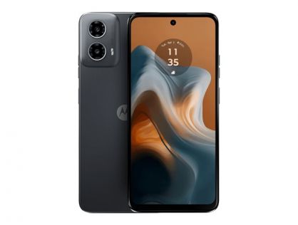 Motorola Moto G34 - 5G smartphone - dual-SIM - RAM 4 GB / Internal Memory 128 GB - microSD slot - LCD display - 6.5" - 1600 x 720 pixels (120 Hz) - 2x rear cameras 50 MP, 2 MP - front camera 16 MP - charcoal black