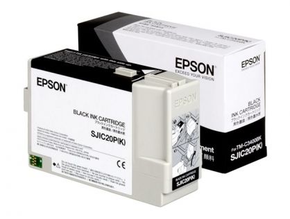 Epson SJIC20P(K) - Black - original - ink cartridge - for TM C3400BK