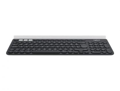 Logitech K780 Multi-Device - Keyboard - wireless - Bluetooth, 2.4 GHz - UK - white