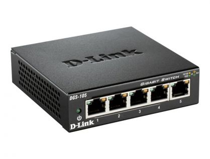 D-Link 5-port 10/100/1000 Gigabit Metal Housing Desktop Switch