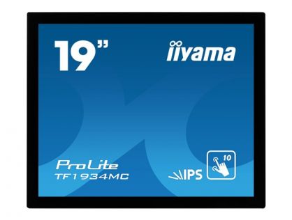 iiyama ProLite TF1934MC-B7X - LED monitor - 19" - open frame - touchscreen - 1280 x 1024 - IPS - 350 cd/m² - 1000:1 - 14 ms - HDMI, VGA, DisplayPort - black