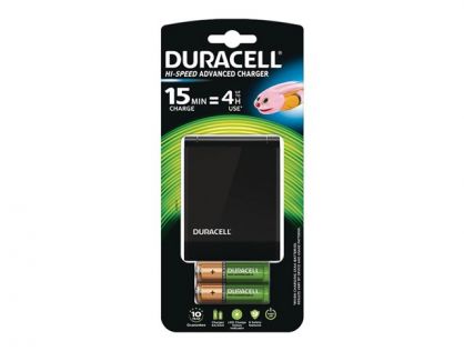 Duracell 45m Charger + 2 x AA/AAA Cells