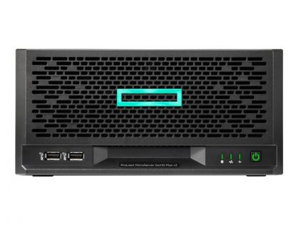 HPE ProLiant MicroServer Gen10 Plus v2 E-2314 4c 4LFF-NHP VROC 1TB HDD 180W Ext PS EMEA Server - This HPE pre built server includes the following: - 2x P43019-B21 HPE 16GB (1x16GB) Single Rank x8 DDR4-3200 CAS-22-22-22 Unbuffered Standard Memory Kit - 2x 