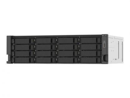 QNAP TS-1673AU-RP - NAS server - 16 bays - rack-mountable - SATA 6Gb/s - RAID RAID 0, 1, 5, 6, 10, JBOD, 5 hot spare, 6 hot spare, 10 hot spare - RAM 16 GB - Gigabit Ethernet / 2.5 Gigabit Ethernet - iSCSI support - 3U