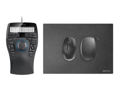 3Dconnexion SpaceMouse Enterprise Kit 2 - 3D mouse - ergonomic - right and left-handed - 31 buttons - wired