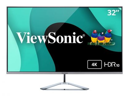 ViewSonic VX3276-4K-MHD-2 - LED monitor - 32" (31.5" viewable) - 3840 x 2160 4K @ 60 Hz - VA - 300 cd/m² - 3000:1 - HDR10 - 4 ms - 2xHDMI, DisplayPort, Mini DisplayPort - speakers