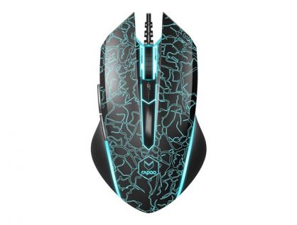 Rapoo V18 - mouse - USB 3.0 - black