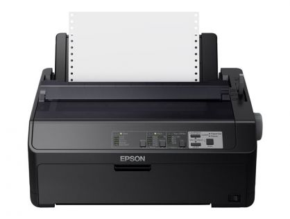 Epson FX 890IIN - Printer - B/W - dot-matrix - Roll (21.6 cm), JIS B4, 254 mm (width) - 240 x 144 dpi - 9 pin - up to 738 char/sec - parallel, USB 2.0, LAN