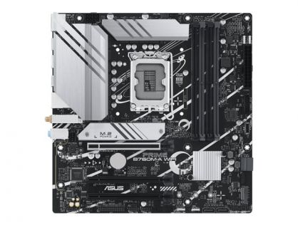 ASUS PRIME B760M-A WIFI - Motherboard - micro ATX - LGA1700 Socket - B760 Chipset - USB 3.2 Gen 1, USB 3.2 Gen 2, USB-C 3.2 Gen 1 - 2.5 Gigabit LAN, Wi-Fi 6, Bluetooth - onboard graphics (CPU required) - HD Audio (8-channel)