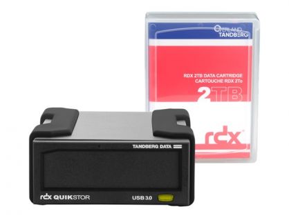 Overland Tandberg RDX QuikStor - RDX drive - SuperSpeed USB 3.0 - external - with 2 TB Cartridge