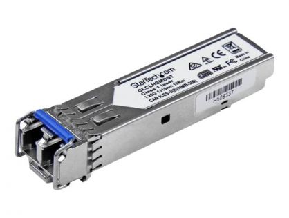 StarTech.com Cisco GLC-LH-SMD Compatible SFP Module, 1000BASE-LX/LH, 1GbE Single Mode (SMF) Fiber Optic Transceiver, 1GE Gigabit Ethernet SFP, LC Connector, 10km, 1310nm, DDM, Firepower - Lifetime Warranty (GLCLHSMDST) - SFP (mini-GBIC) transceiver module