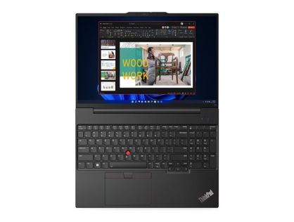 Lenovo ThinkPad E16 Gen 1 21JT - AMD Ryzen 5 - 7530U / up to 4.5 GHz - Win 11 Pro - Radeon Graphics - 8 GB RAM - 256 GB SSD TCG Opal Encryption 2, NVMe - 16" IPS 1920 x 1200 - Gigabit Ethernet - Wi-Fi 6 - graphite black - kbd: UK - with 1 Year Lenovo Prem