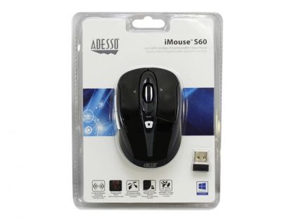 Adesso iMouse S60 - mouse - 2.4 GHz - black