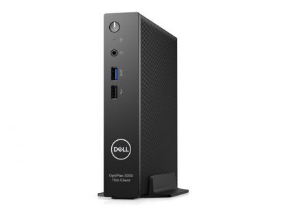 Dell OptiPlex 3000 Thin Client - Thin client - DTS 1 x Celeron N5105 / up to 2.9 GHz - RAM 8 GB - flash - eMMC 64 GB - UHD Graphics - IEEE 802.11ax (Wi-Fi 6E), Gigabit Ethernet, Bluetooth - Dell ThinOS - monitor: none - black, black (mouse) - BTP - with 3