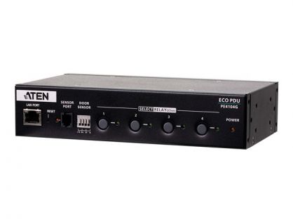 ATEN NRGence PE4104G - Power control unit (rack-mountable / external) - AC 100-240 V - Ethernet 10/100 - output connectors: 4 - 1U