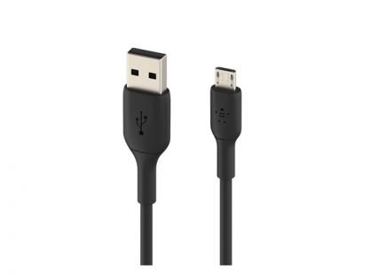 MICRO-USB/USB-A CABLE PVC 1M BLACK