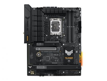 ASUS TUF GAMING B760-PLUS WIFI - Motherboard - ATX - LGA1700 Socket - B760 Chipset - USB-C 3.2 Gen 2x2, USB 3.2 Gen 2, USB 3.2 Gen 1, USB-C 3.2 Gen2 - 2.5 Gigabit LAN, Wi-Fi 6, Bluetooth - onboard graphics (CPU required) - HD Audio (8-channel)