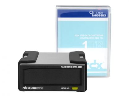 Overland Tandberg RDX QuikStor - RDX drive - SuperSpeed USB 3.0 - external - with 1 TB Cartridge