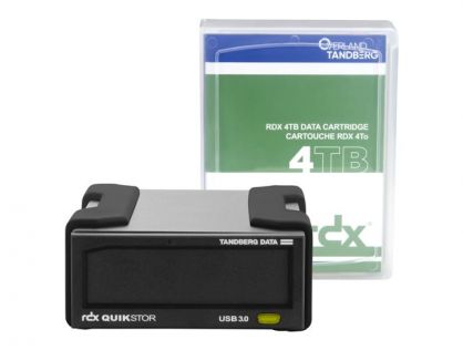 Overland Tandberg RDX QuikStor - RDX drive - SuperSpeed USB 3.0 - external - with 4 TB Cartridge