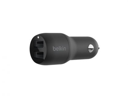 BELKIN CAR CHARGER DUAL USB-A 24W BLACK