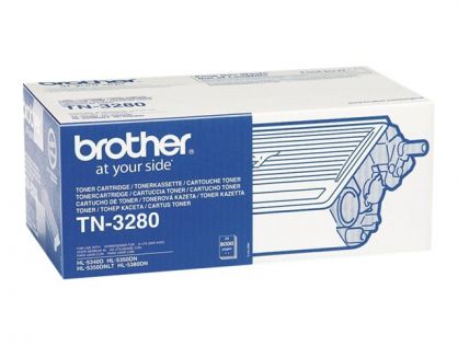 Brother TN3280 - Black - original - toner cartridge - for Brother DCP-8070, 8085, HL-5340, 5350, 5370, 5380, MFC-8370, 8380, 8880, 8890