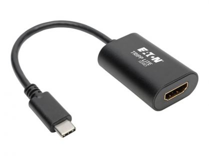 Eaton Tripp Lite Series USB C to HDMI Video Adapter Converter 4Kx2K M/F, USB-C to HDMI, USB Type-C to HDMI, USB Type C to HDMI 6in - External video adapter - USB-C 3.1 - HDMI - black