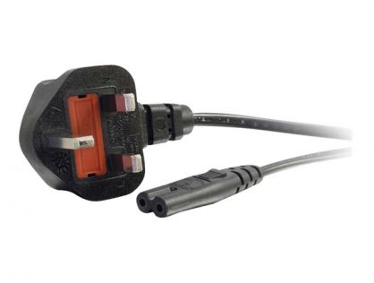 C2G Non-Polarised Power Cord - power cable - power IEC 60320 C7 to BS 1363 - 2 m