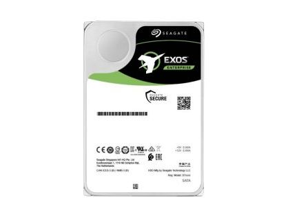 Seagate Exos X18 ST18000NM001J - Hard drive - encrypted - 18 TB - internal - SATA 6Gb/s - 7200 rpm - buffer: 256 MB - Self-Encrypting Drive (SED)