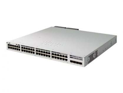 Cisco Catalyst 9300L - Network Essentials - switch - L3 - 48 x 10/100/1000 (PoE+) + 4 x 10 Gigabit SFP+ (uplink) - rack-mountable - PoE+ (505 W)