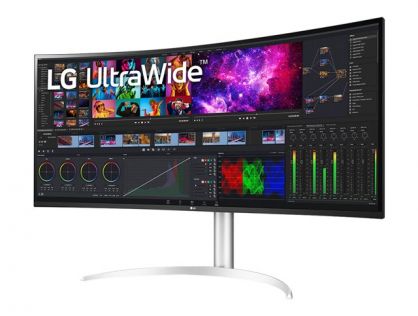 LG UltraWide 40WP95CP-W - LED monitor - curved - 40" (39.7" viewable) - 5120 x 2160 5K2K UltraWide @ 72 Hz - Nano IPS - 300 cd/m² - 1000:1 - HDR10 - 5 ms - 2xHDMI, DisplayPort, USB-C, Thunderbolt 4 - speakers