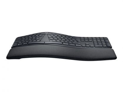 Logitech ERGO K860 - Keyboard - wireless - 2.4 GHz, Bluetooth 5.0 - QWERTY - US International - graphite