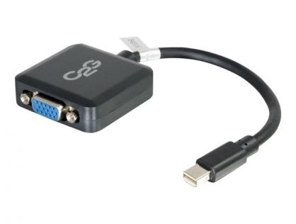 C2G 20cm Mini DisplayPort to VGA Adapter - Thunderbolt to VGA Converter M/F - Black - VGA adapter - 20 cm