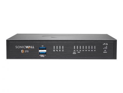 SonicWall TZ270 - Advanced Edition - security appliance - GigE - SonicWALL Secure Upgrade Plus Program (2 years option) - desktop