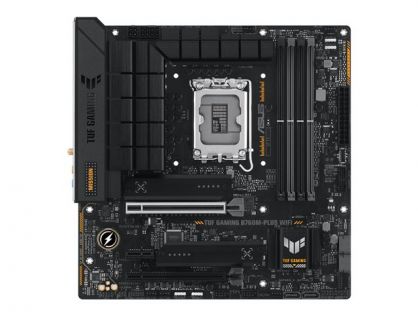 ASUS TUF GAMING B760M-PLUS WIFI - Motherboard - micro ATX - LGA1700 Socket - B760 Chipset - USB 3.2 Gen 1, USB 3.2 Gen 2, USB4, USB-C 3.2 Gen2, USB-C 3.2 Gen 2x2, USB-C 3.2 Gen 1 - 2.5 Gigabit LAN, Wi-Fi 6, Bluetooth - onboard graphics (CPU required) - Hi