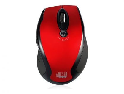 WIRELESS ERGONOMIC OPTICAL MOUSE (RED)