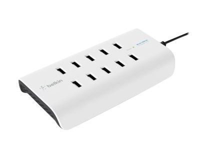 Belkin ROCKSTAR - Charging station - 120 Watt - 10 output connectors (10 x 4 pin USB Type A)